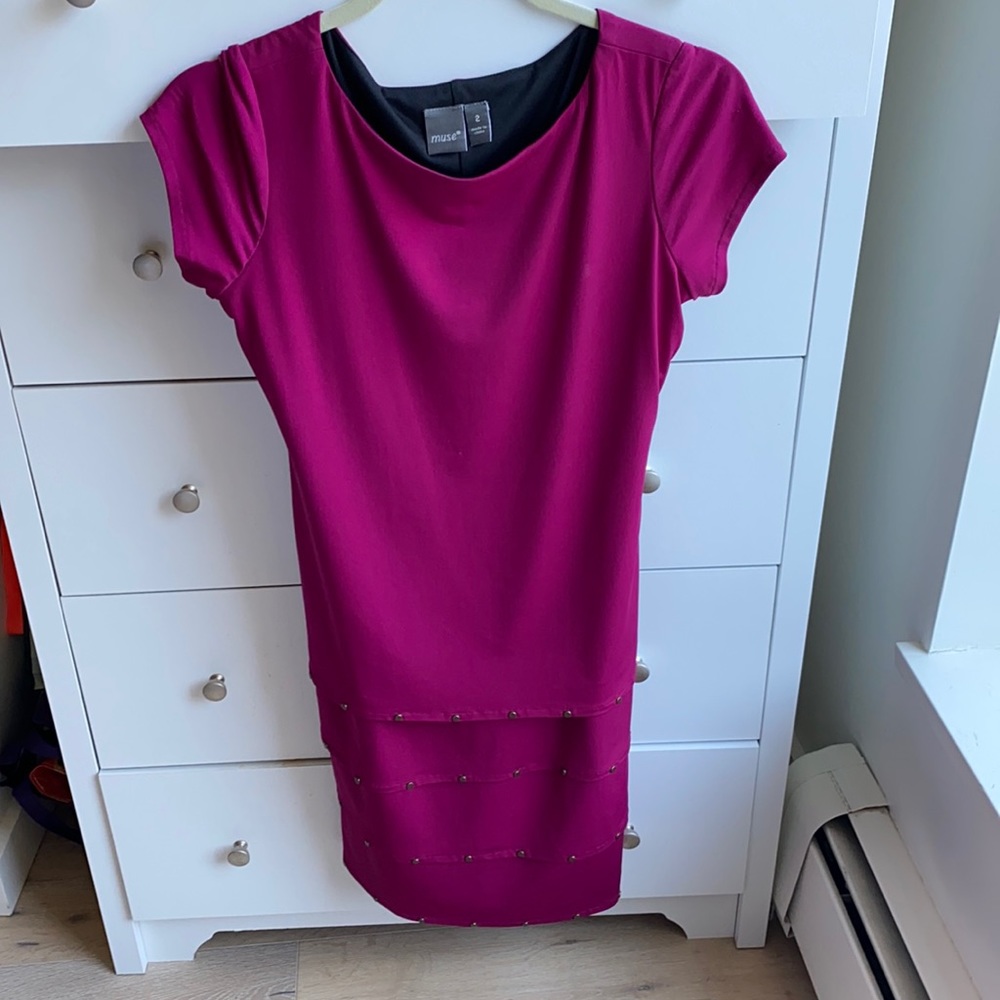 Muse purple mini dress